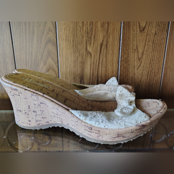 UnionBay Cork Wedge Sandals Size 9 - Picture 8 of 8